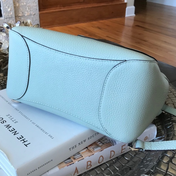 KATE SPADE MEDIUM FLAP PEBBLED LEATHER BACKPACK - Picture 10 of 15